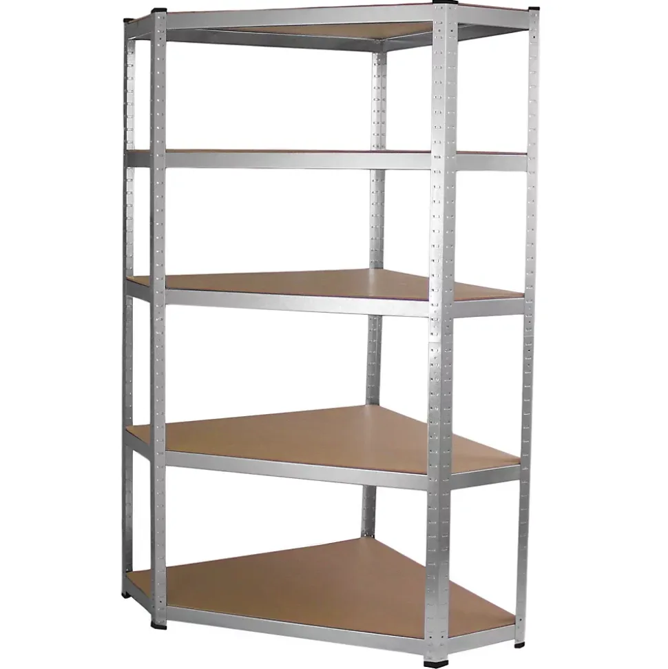 Lot de 2 Etageres de Rangement de 90cm & 1 Etagere d Angle Galwix