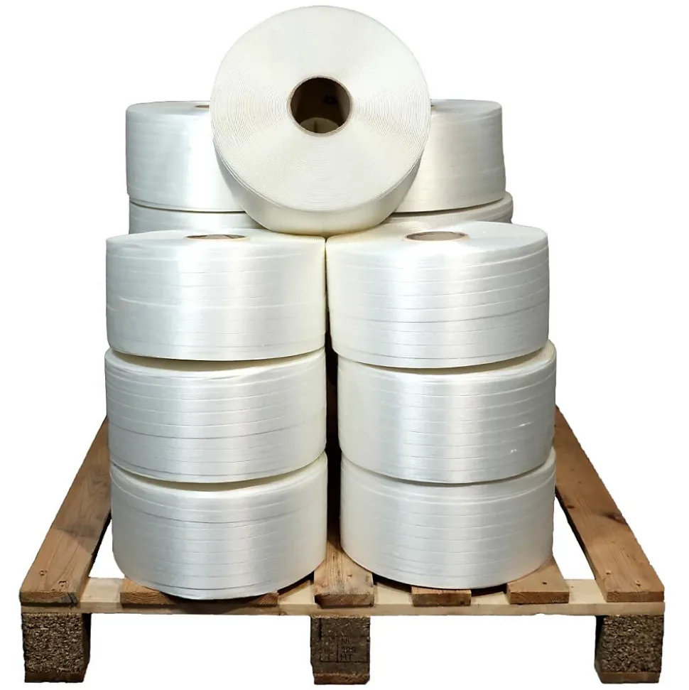 Lot de 25 Feuillards de cerclage fil à fil 16 mm x 850 m dont 5 OFFERTS - Feuillard Haute Résistance 450kg - TECPLAST LFF3