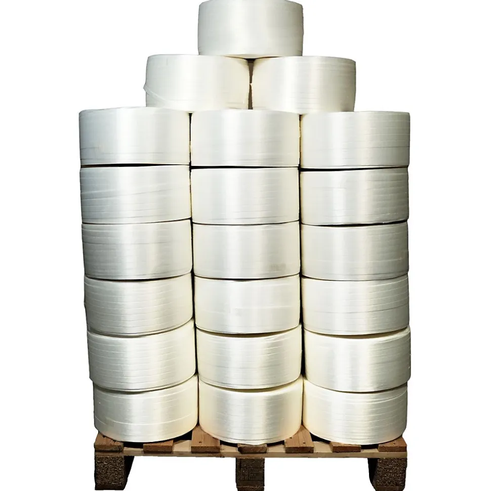 Lot de 52 Feuillards de cerclage fil à fil 13 mm x 1100 m dont 12 OFFERTS - Feuillard Haute Résistance 375kg - TECPLAST LFF5