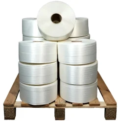 Lot de 25 Feuillards de cerclage fil à fil 19 mm x 600 m dont 5 OFFERTS - Feuillard Haute Résistance 550kg - TECPLAST LFF3