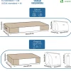 Lot de 5 Housses de rangement sous vide sous lit VOUNOT