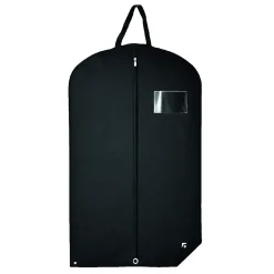 Lot de 3 housses pour vêtements à suspendre, premium pliable avec fenêtre transparente - 60 x 160 cm - Noir - Vivezen