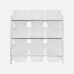 Lot de 2 meubles de rangement pour enfant blanc. 18 casiers. 64x29.5x60cm