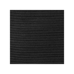 Lot de 6 paniers de rangement en coton noir 37 x 33 x 15 cm