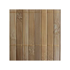 Lot de 6 paniers de rangement bambou tissu blanc 31 x 31 x 20 cm