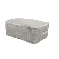 Lot de 4 paniers de rangement en jonc de mer naturel 25 x 25 cm