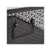 Lot de 3 paniers de rangement en métal noir 32 x 32 x 14 cm