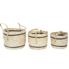 Lot de 3 Paniers en fibre de maïs