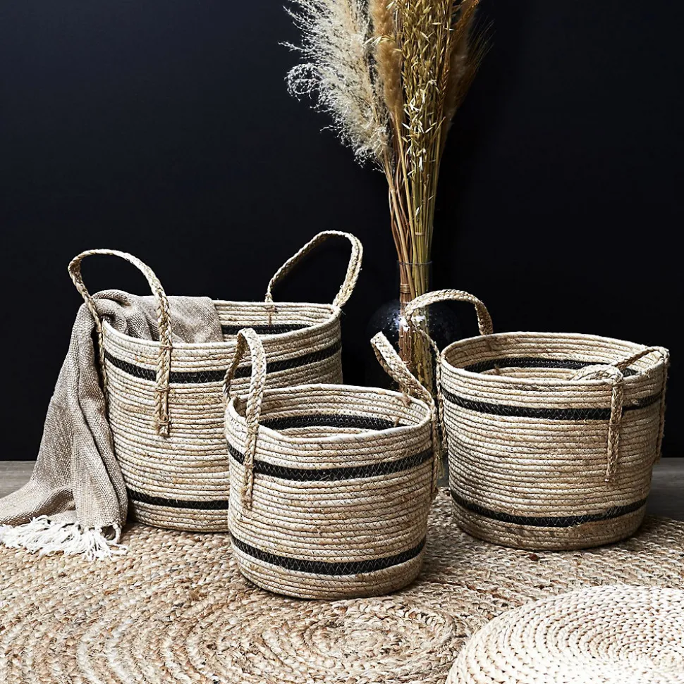 Lot de 3 Paniers en fibre de maïs