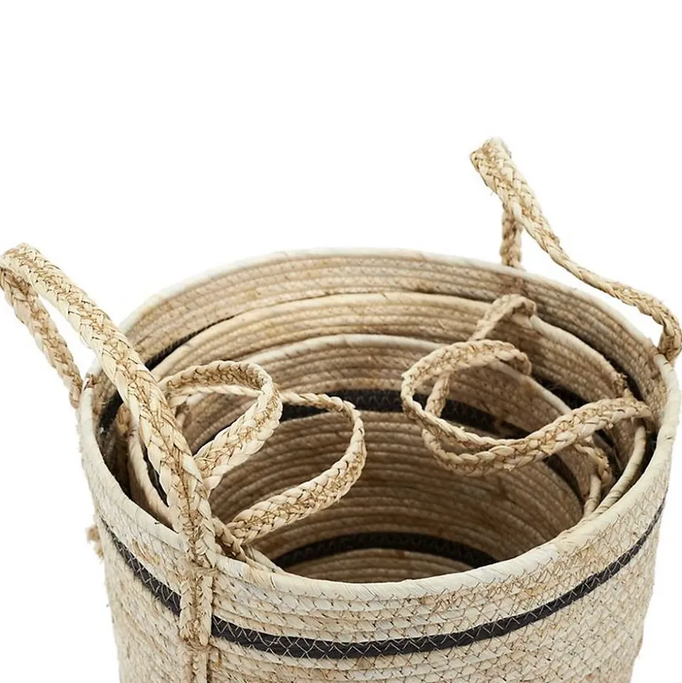 Lot de 3 Paniers en fibre de maïs