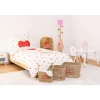 Lot de 3 paniers en osier assortis motifs cœur