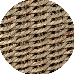 Lot de 6 paniers pliables en jonc de mer naturel 31 x 31 x 31 cm