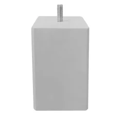 Lot de 4 pieds de meuble gris 10x7 carré bois de hêtre - PIEDS DE LIT