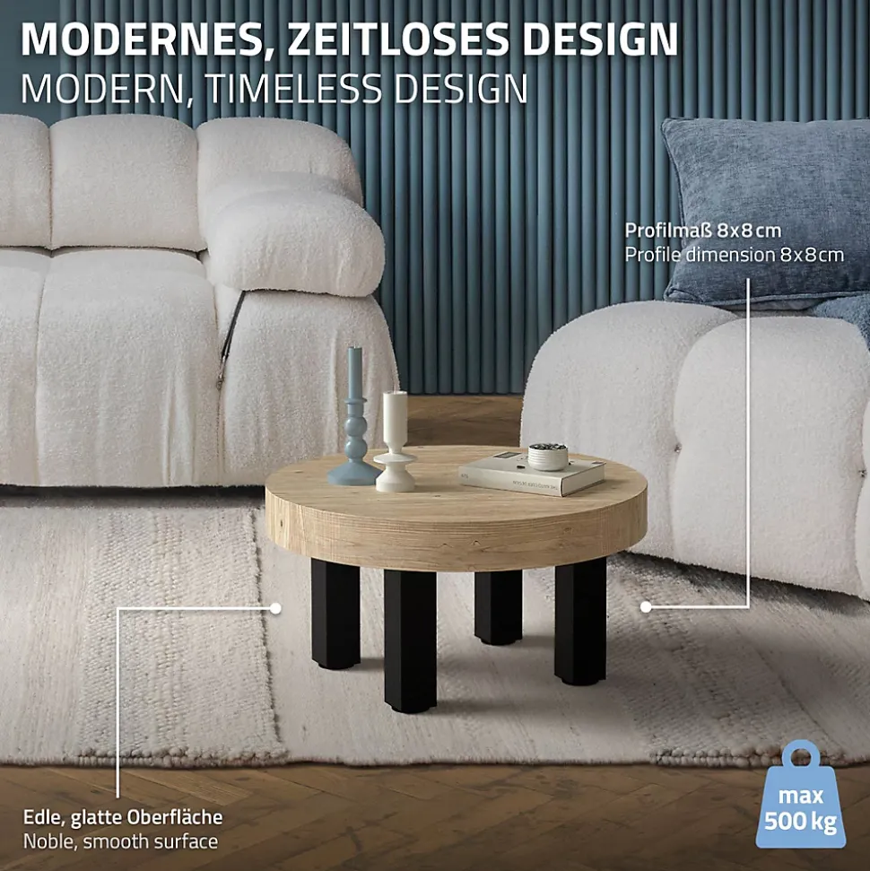 Lot de 4 pieds de table ML-Design H30 cm noir brillant en acier profil carré 8x8 cm I-design