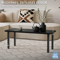 Lot de 4 pieds de table ML-Design H42 cm en acier industriel profil 4x4 cm I-design à vis réglables