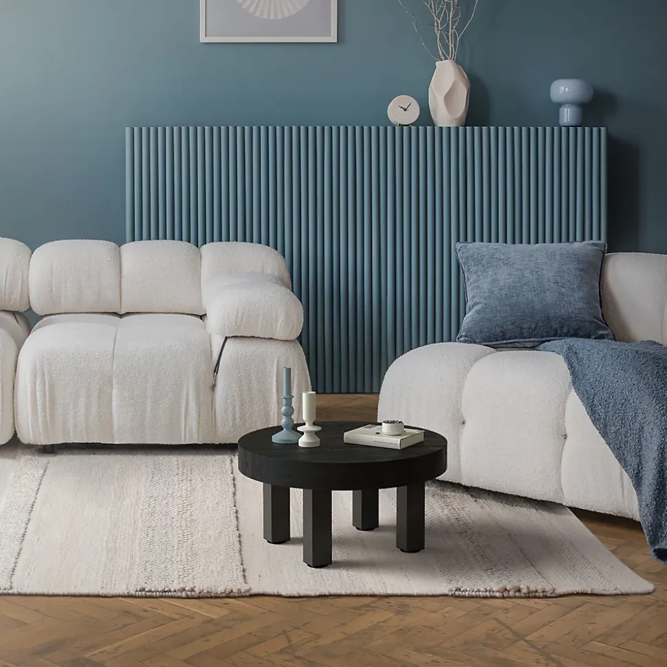 Lot de 4 pieds de table ML-Design H30 cm gris foncé en acier industriel profil carré 8x8 cm I-design