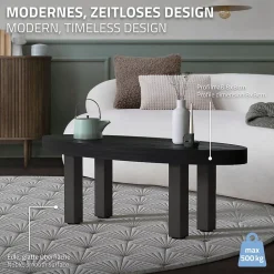 Lot de 4 pieds de table ML-Design H42 cm gris foncé en acier industriel profil carré 8x8 cm I-design