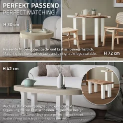 Lot de 4 pieds de table ML-Design H90 cm blanc brillant en acier profil carré 8x8 cm I-design