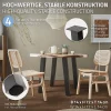 Lot de 4 pieds de table ML-Design H72 cm gris foncé inclinés en acier profil 8x8 cm design I