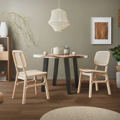 Lot de 4 pieds de table ML-Design H72 cm gris foncé inclinés en acier profil 8x8 cm design I