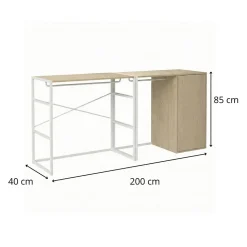 Lot de 2 portants vêtements KADRA sous combles 200x85cm
