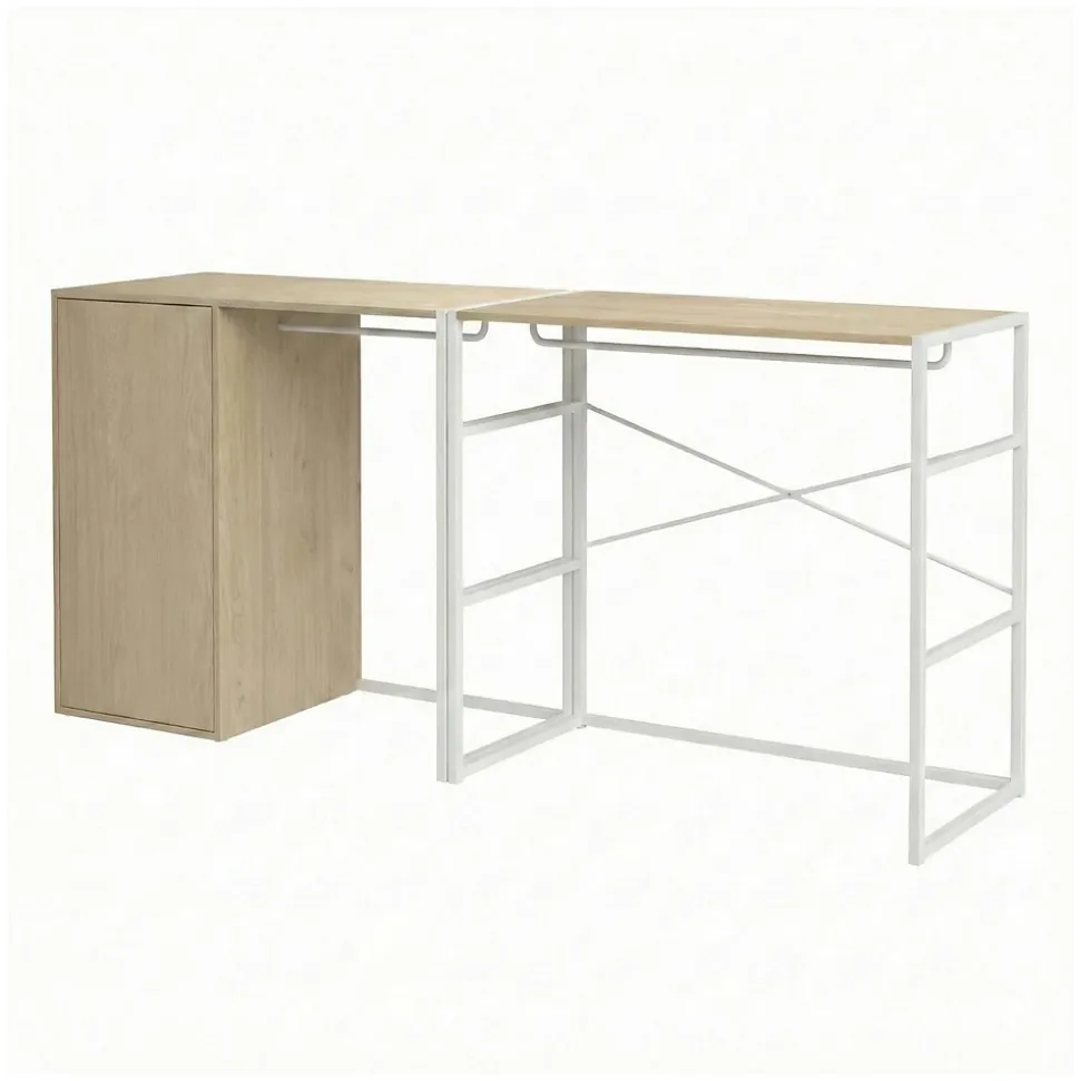 Lot de 2 portants vêtements KADRA sous combles 200x85cm
