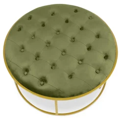 Lot de 2 Poufs Design en Velours