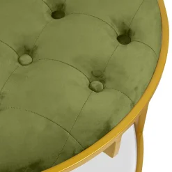 Lot de 2 Poufs Design en Velours