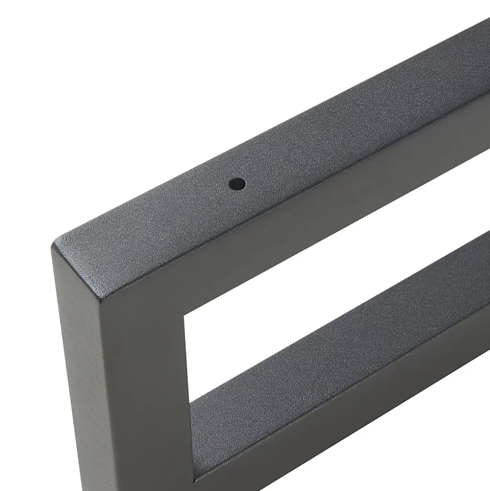 Lot de 2 équerres d'étagère Hawangen acier 40 x 20 cm noir en.casa