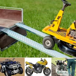 Lot de 2 rampes de chargement en acier galvanisé