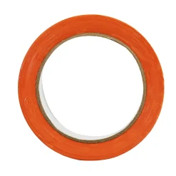 Lot de 240 Rubans adhésifs PVC orange bâtiment 75 mm x 33 m - Rouleau adhésif TECPLAST