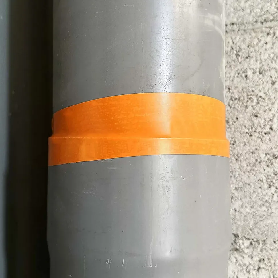 Lot de 240 Rubans adhésifs PVC orange bâtiment 75 mm x 33 m - Rouleau adhésif TECPLAST