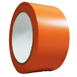 Lot de 24 Rubans adhésifs PVC orange bâtiment 75 mm x 33 m - Rouleau adhésif TECPLAST