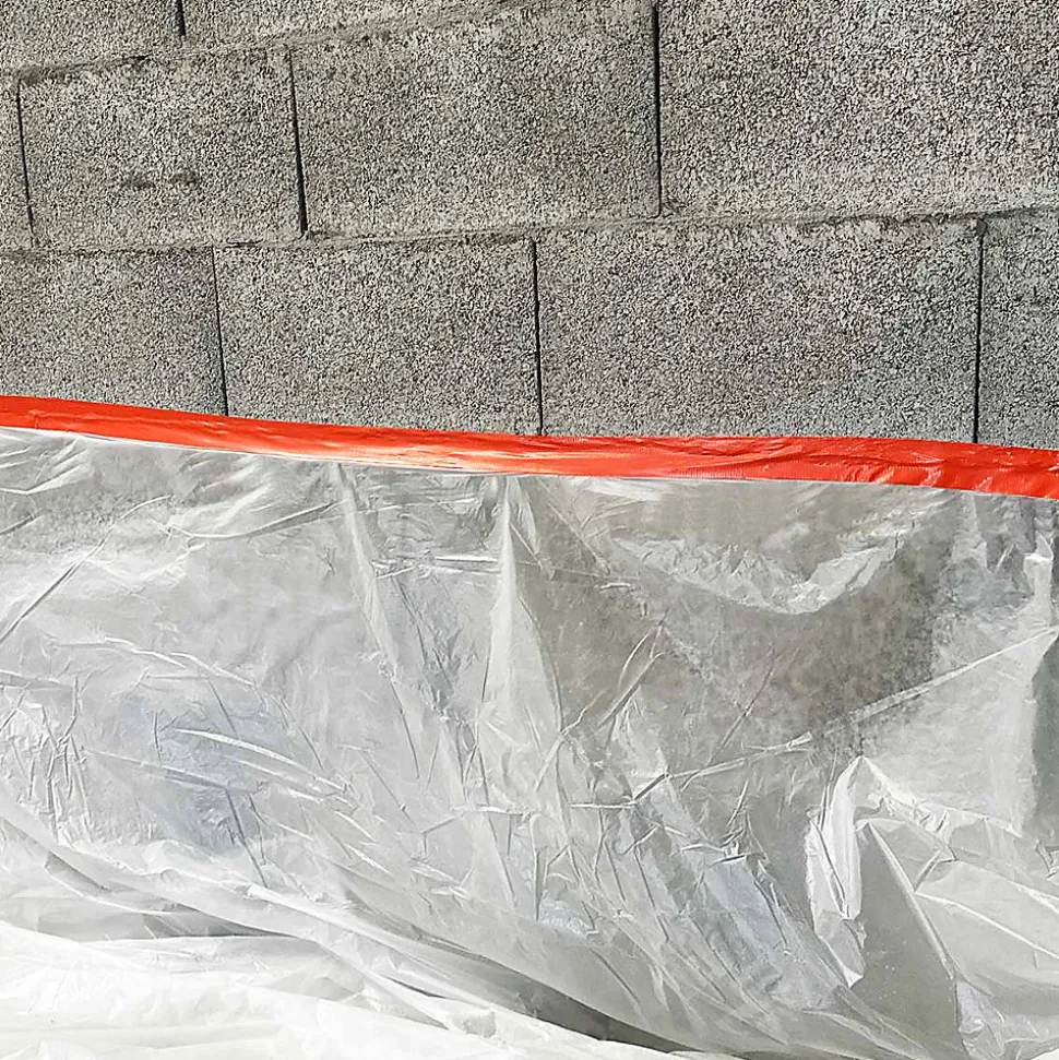 Lot de 360 Rubans adhésifs toilés orange 50 mm x 33 m - Rouleau adhésif TECPLAST pour fixer les bâches, fils et câbles