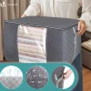 Lot de 9 sac de rangement sous vide Non Tisse XXL gris VOUNOT