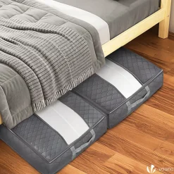 Lot de 9 sac de rangement sous vide Non Tisse XXL gris VOUNOT
