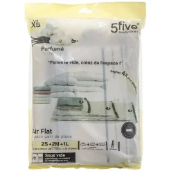 Lot de 5 sacs compresseurs d'air parfumés - Multicolore- 5five