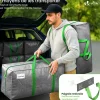 Lot de 10 sacs de demenagement grand format avec sangles et poignee gris VOUNOT