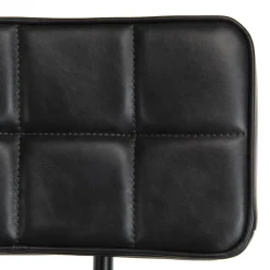 Lot de 2 tabourets de bar hauteur d'assise 80 cm noirs