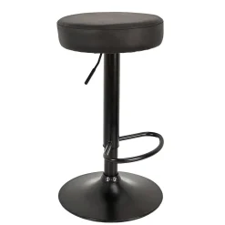 Lot de 2 Tabourets de bar hauteur réglable en simili