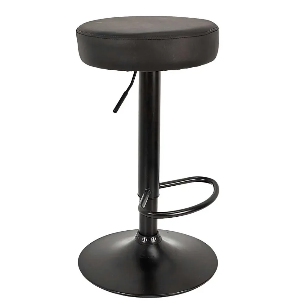 Lot de 2 Tabourets de bar hauteur réglable en simili