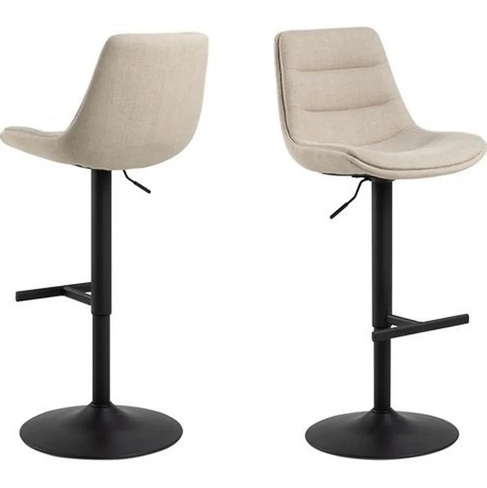 Lot de 2 tabourets de bar TORSTEN