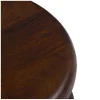 Lot de 2 tabourets en bois foncé - Barney