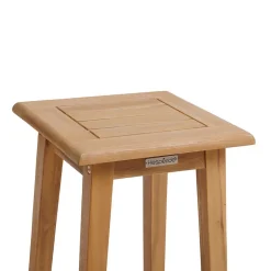 Lot de 2 tabourets hauts de jardin Tiwi en acacia