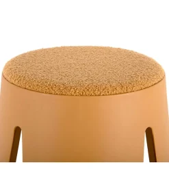 Lot de 3 tabourets Keystone avec assise en peluche