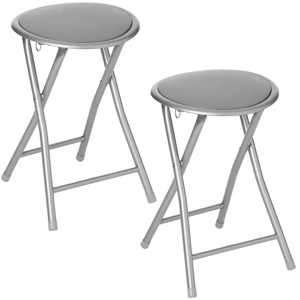 Lot de 2 Tabourets pliants en PVC