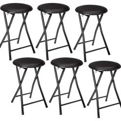 Lot de 6 Tabourets pliants en PVC