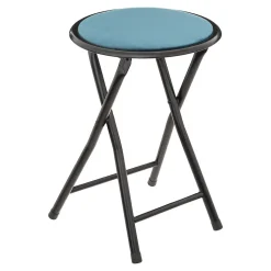 Lot de 6 Tabourets pliants avec effet velours