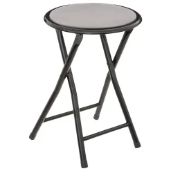 Lot de 2 Tabourets pliants avec effet velours