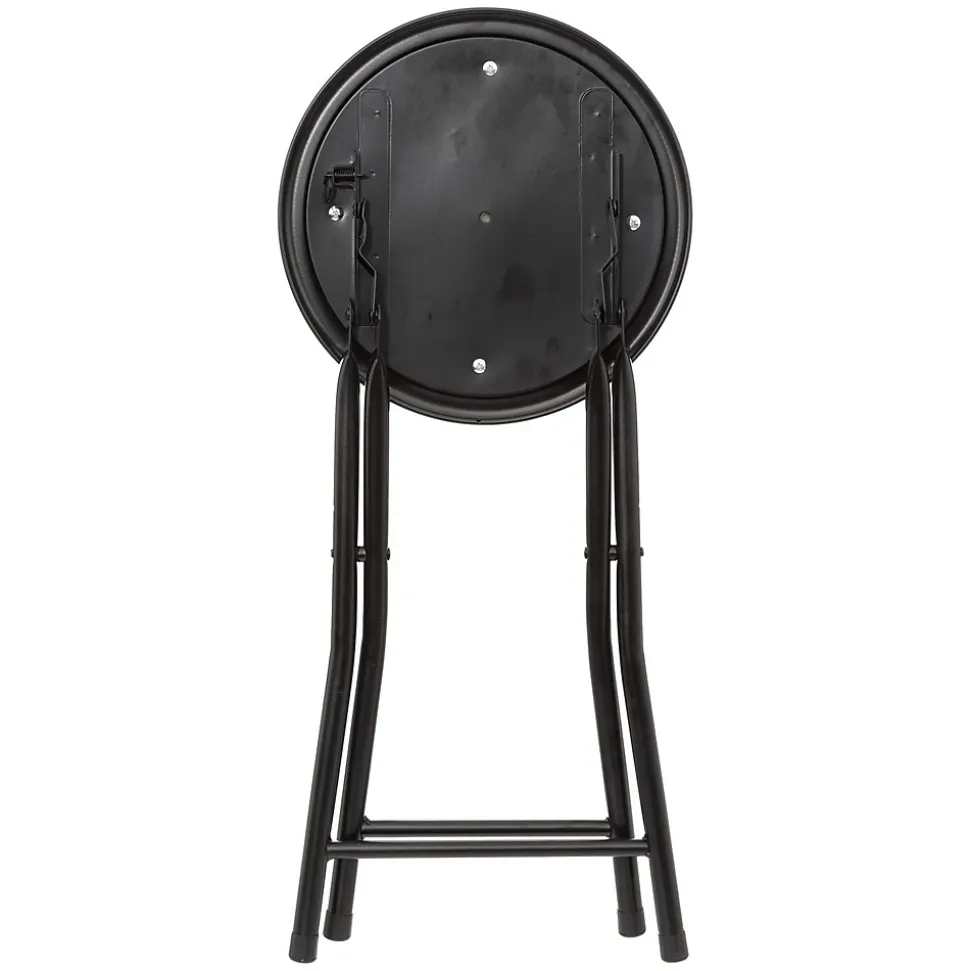 Lot de 2 Tabourets pliants avec effet velours